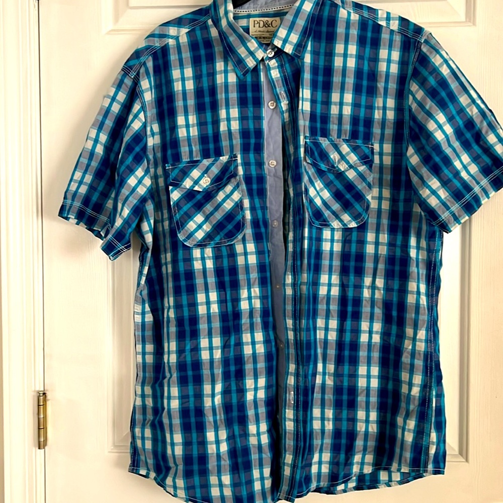 Men Plaid Shirt Size XL